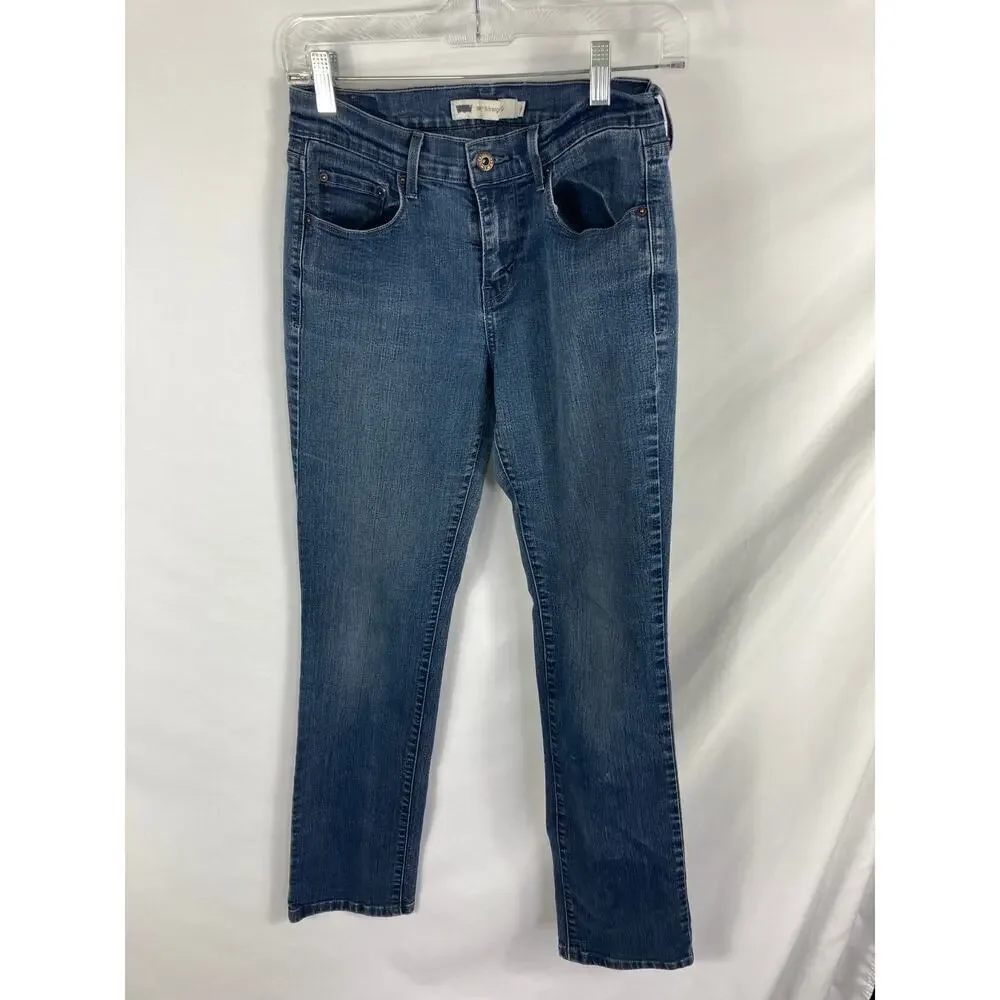 Levis 505 Straight Leg Jeans Dark Wash Size 4 W27 L32